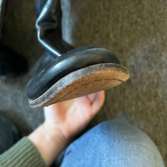 Frye Black Melissa Knee High Riding Boots, size 7 - Picture 4 of 11